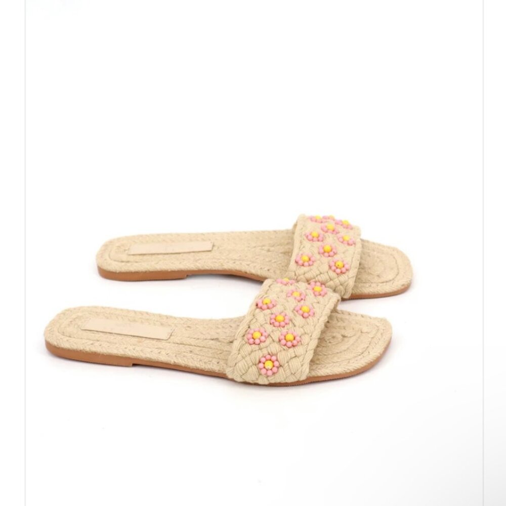 Asos Design Flowered Sandals Size 9